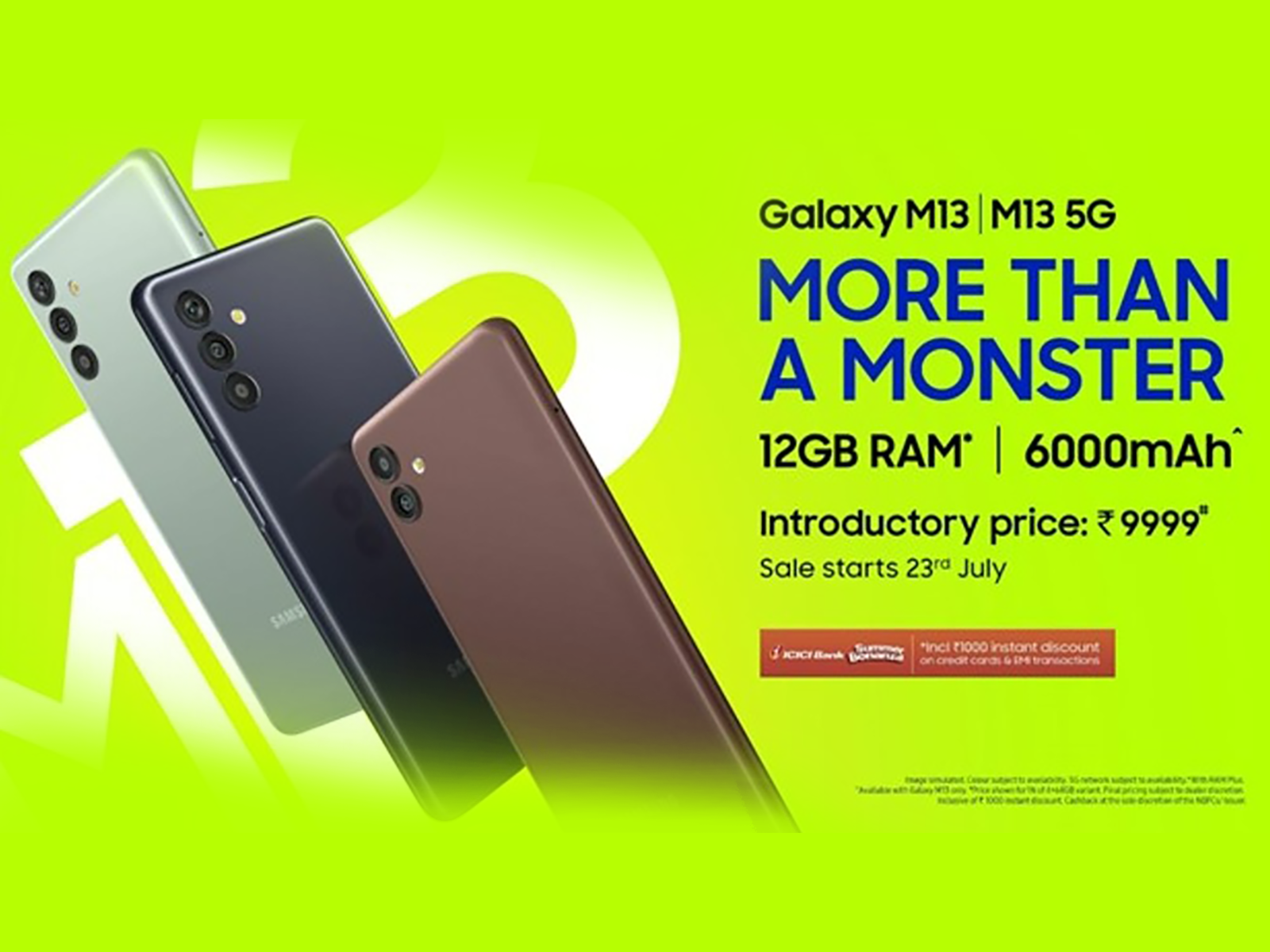 Samsung Galaxy M13 4G & M13 5G goes on sale!