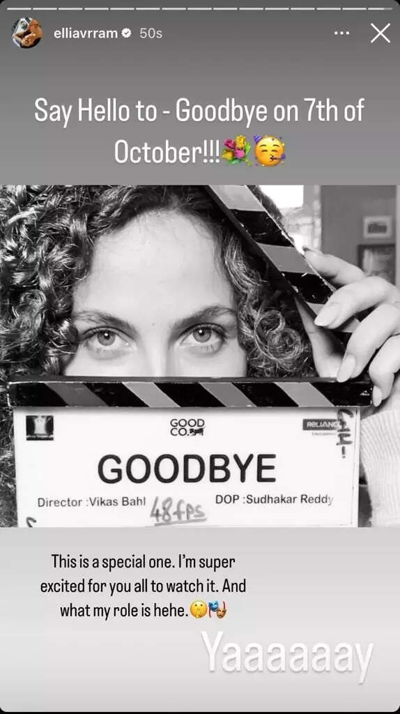 'Goodbye': Elli AvrRam says she is 'super excited' as she announces the ...