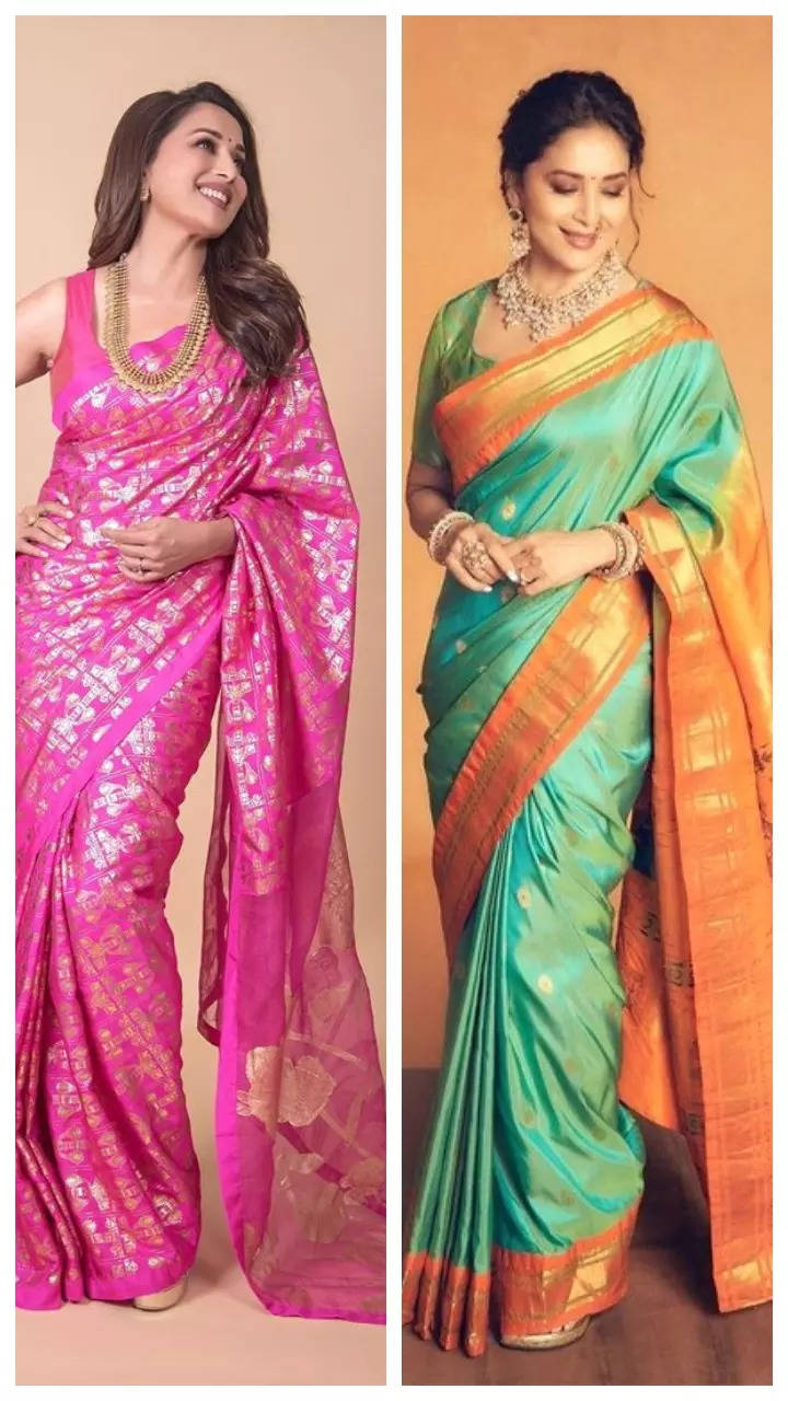 Inside Madhuri Dixit Nene's sari collection