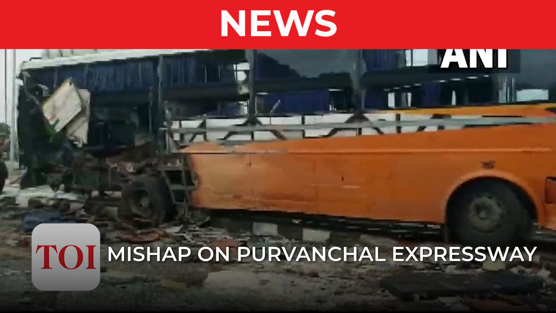 UP: Collision between two double decker buses on Purvanchal Expressway, 6 dead