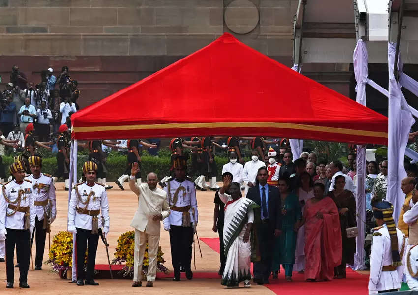 Droupadi Murmu takes oath as India's first tribal President