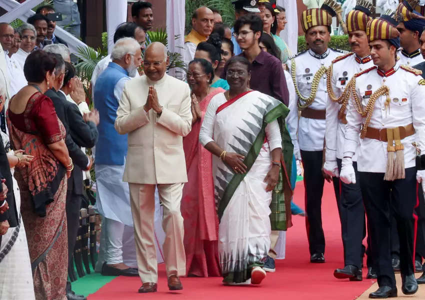 Droupadi Murmu takes oath as India's first tribal President