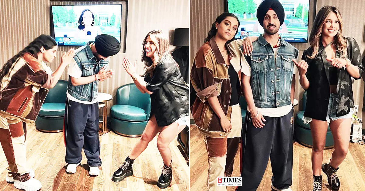 Post attending concert, Priyanka Chopra shares fun-filled pictures with Diljit Dosanjh & bestie Lilly Singh