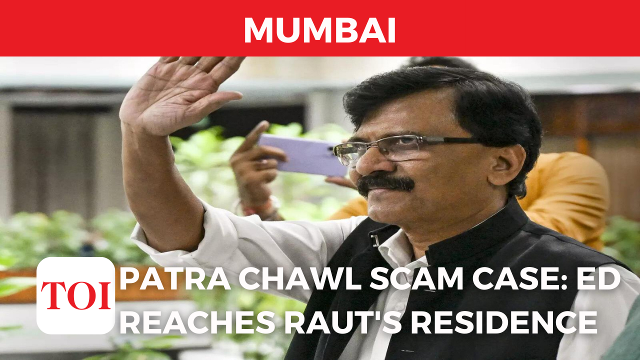 Patra Chawl land scam case: ED reaches Sanjay Raut’s residence in Mumbai