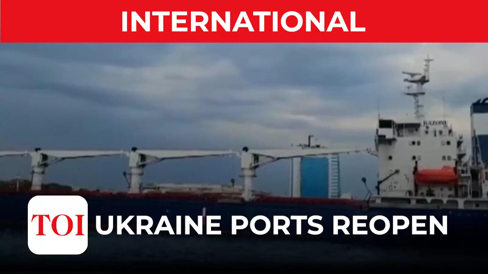 Watch: First fleet of Ukrainian grains since Russia's invasion leaves ...