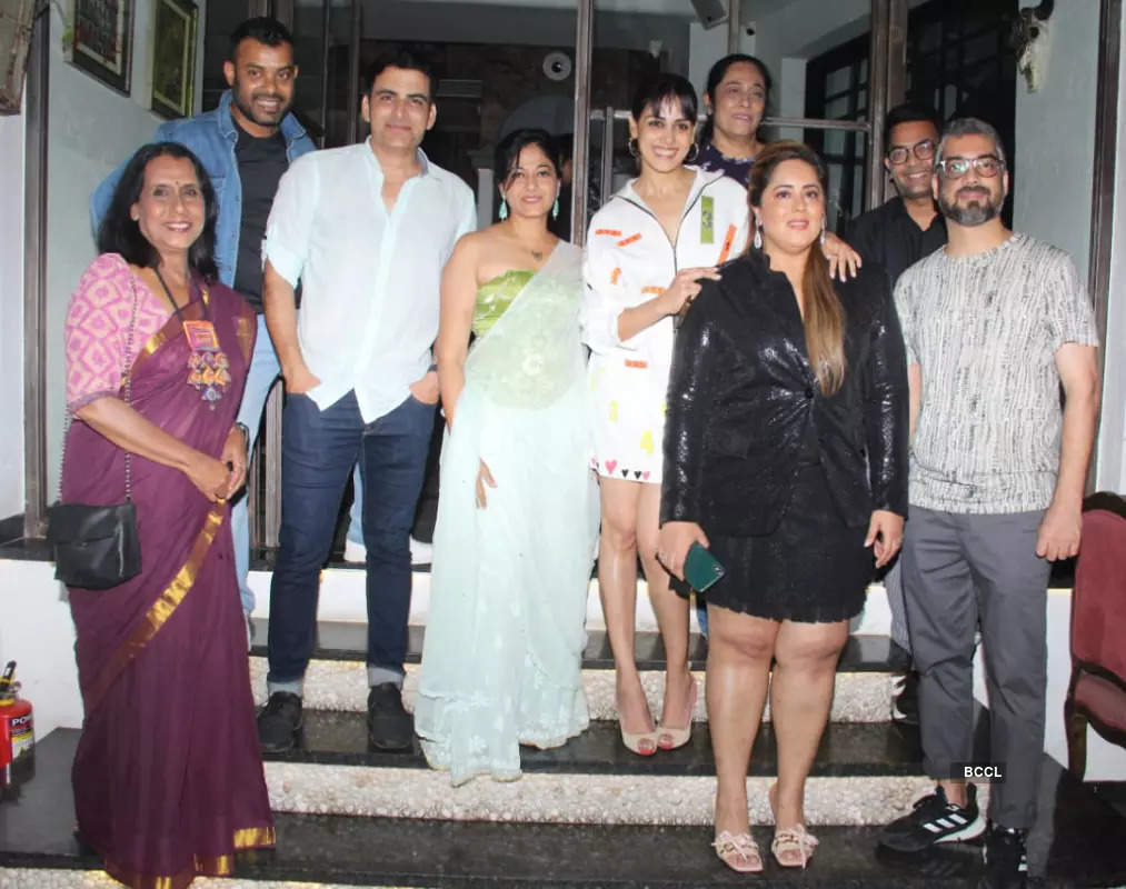 Genelia Deshmukh stuns in a white dress at the wrap-up party of Trial Period