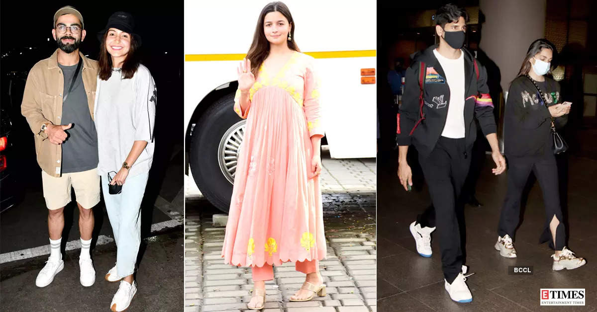 #ETimesSnapped: From Virat-Anushka to Sidharth-Kiara, paparazzi pictures of your favourite celebs