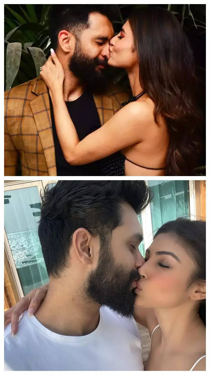 10 times Mouni Roy and Suraj Nambiar shared a passionate kiss | Times of  India