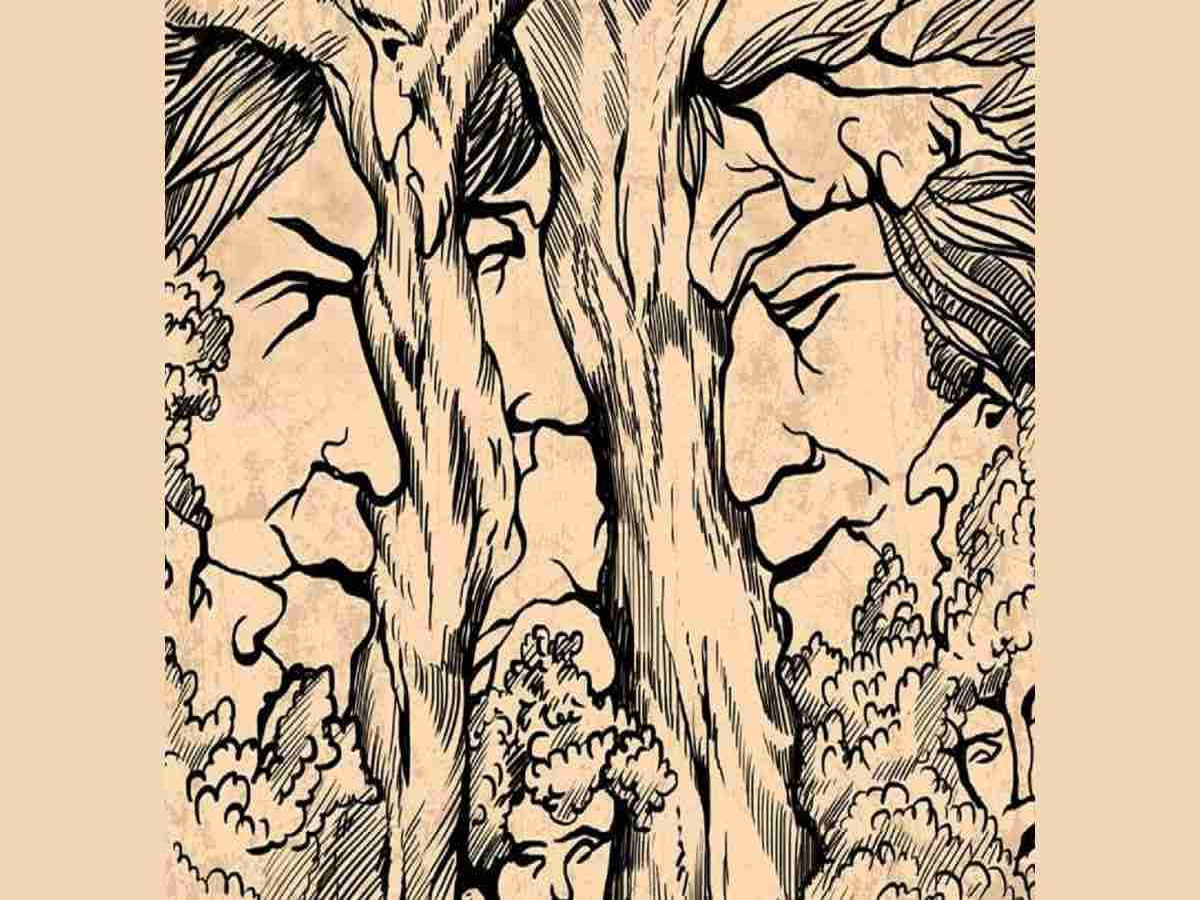 faces in trees