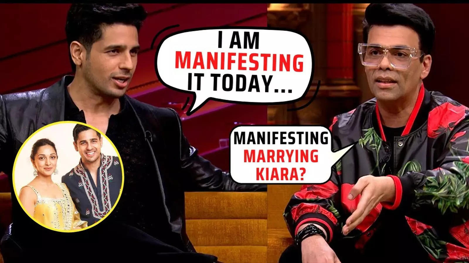 Koffee With Karan 7 Promo Did Sidharth Malhotra Manifest Marrying