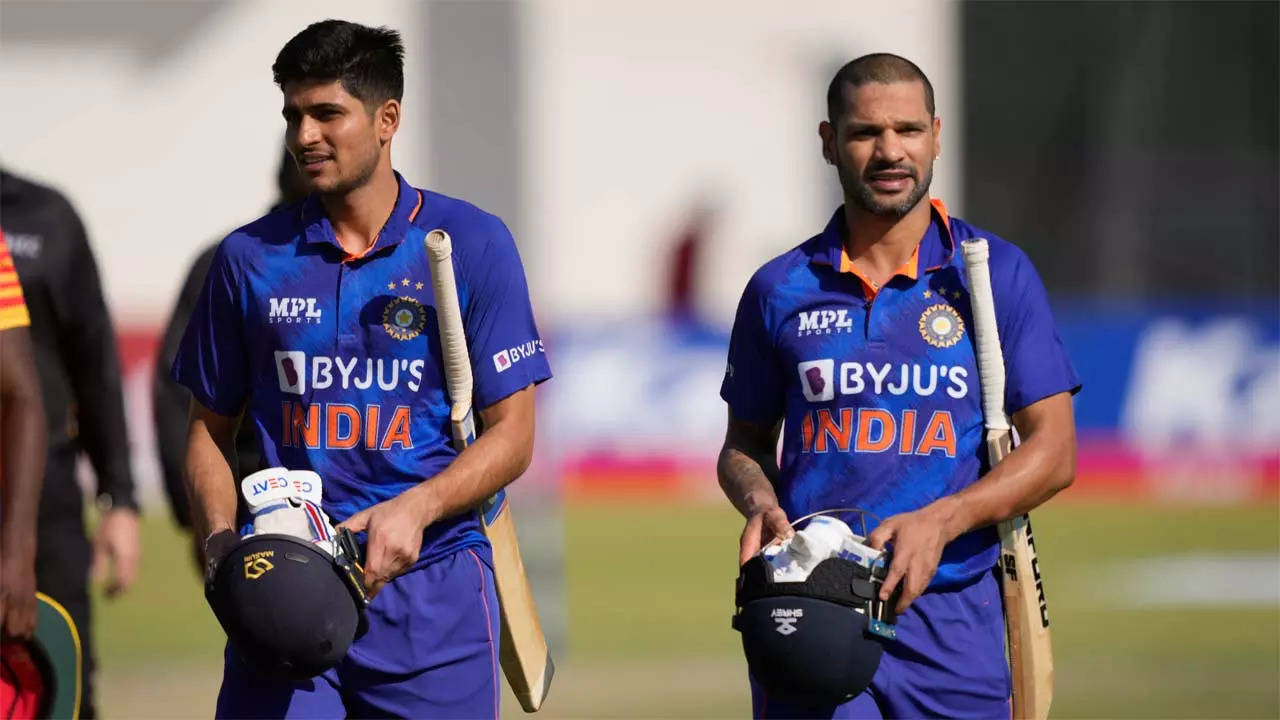 In Pics – Shikhar Dhawan, Shubman Gill lead India to 10-wicket win over Zimbabwe in first ODI  | The Times of India