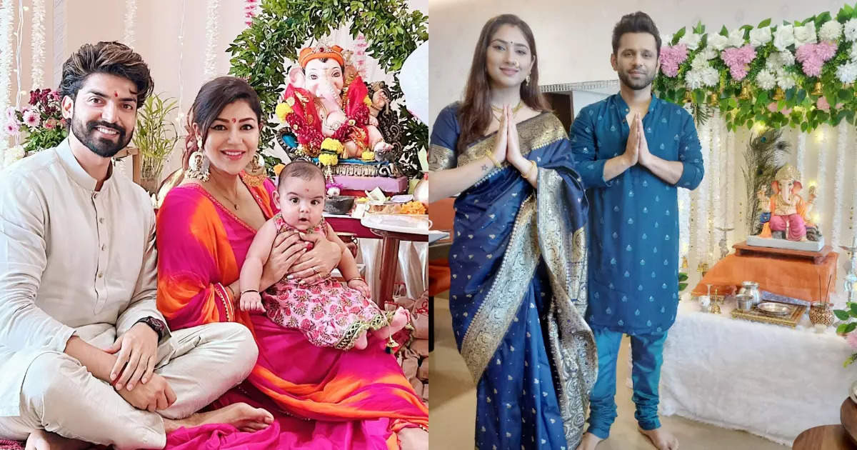 TV celebs welcome Ganpati Bappa into their homes; don't miss photos of ...