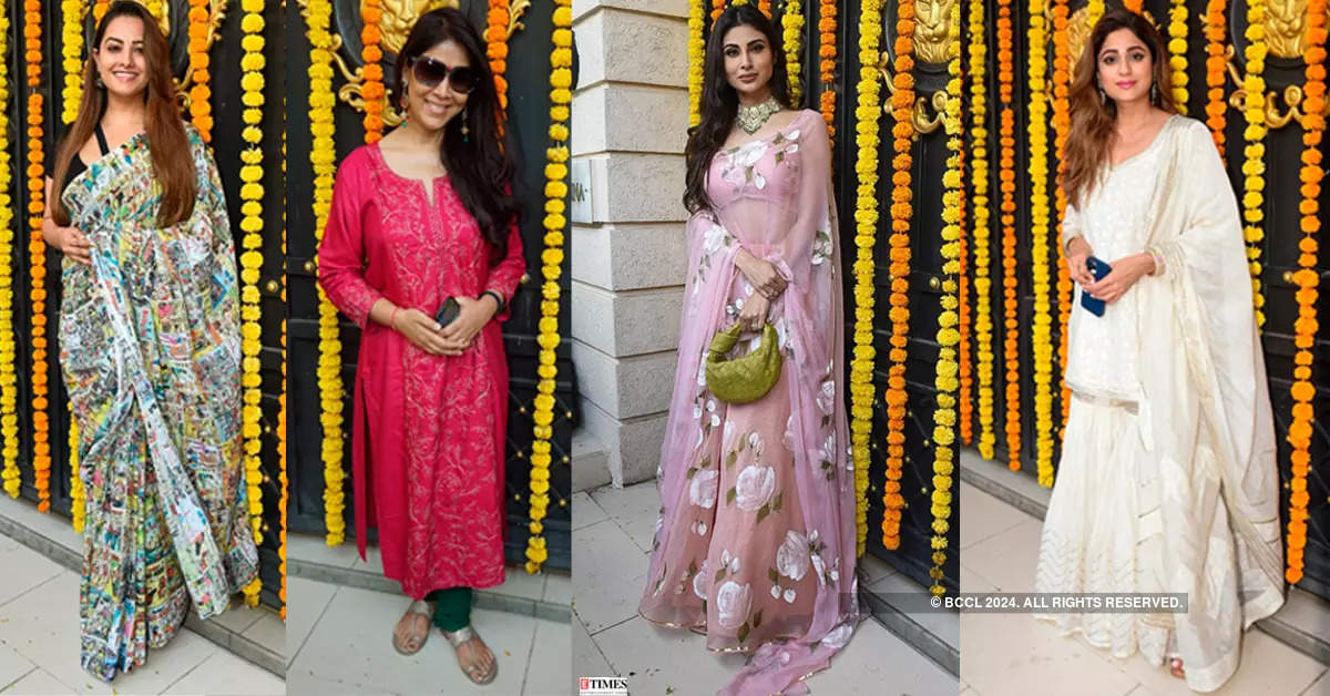 Anita, Sakshi, Mouni, Shamita and several others attend Ekta Kapoor’s annual Ganesh Chaturthi lunch party