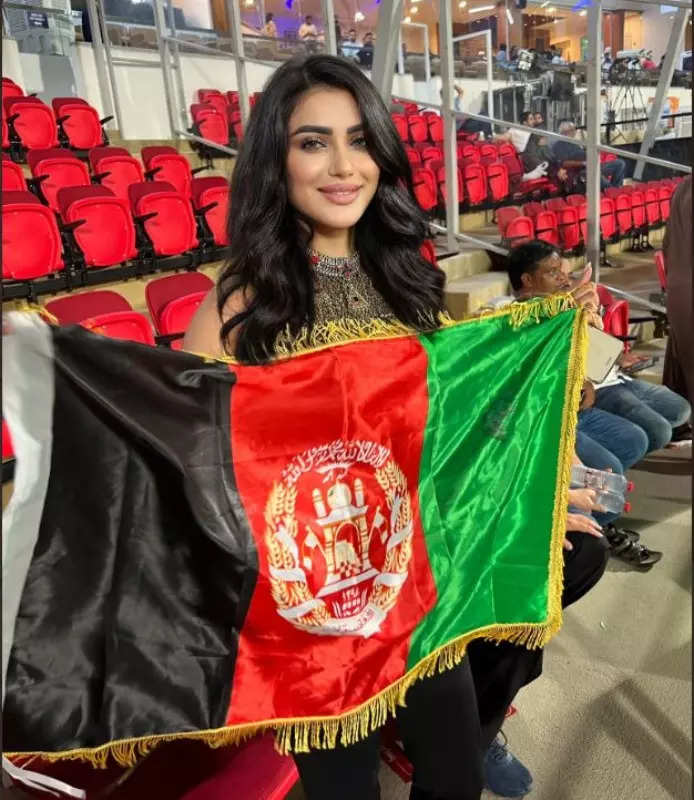 Afghan 'mystery girl' Wazhma Ayoubi's pictures take over the internet while cheering for Afghanistan in Asia Cup