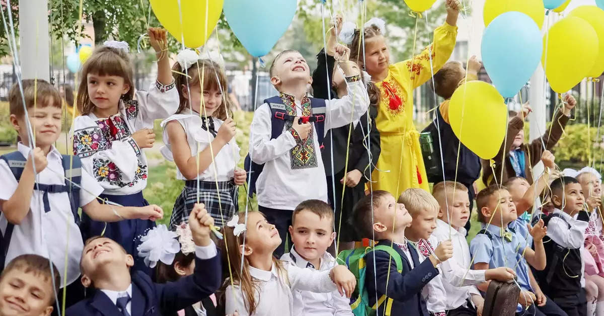 Amid war, children return to school in Ukraine