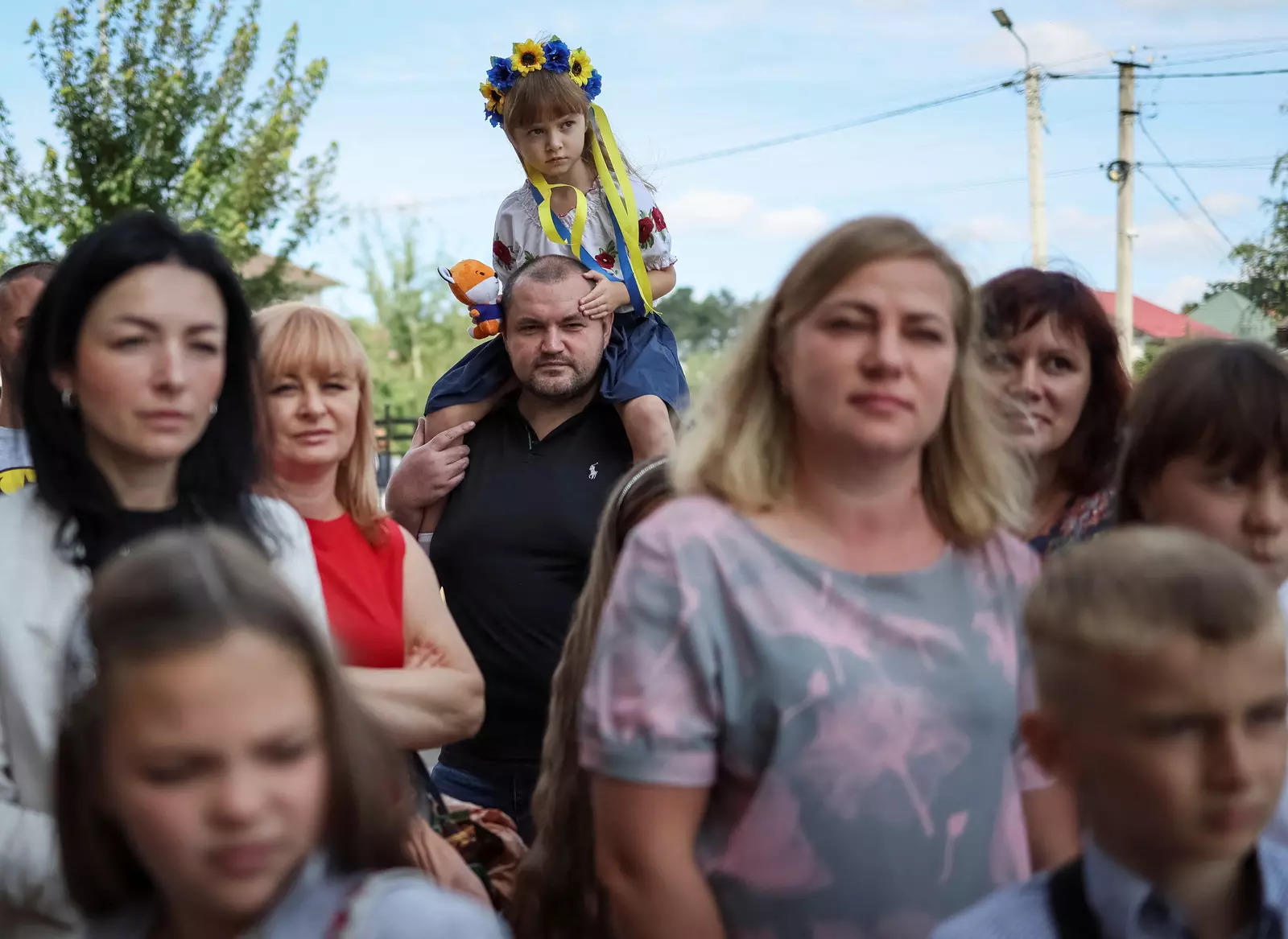 Amid war, children return to school in Ukraine