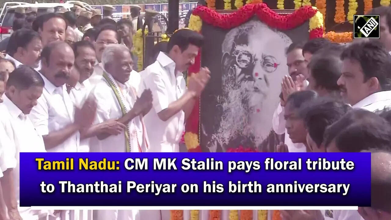 periyar: Tamil Nadu: CM MK Stalin pays floral tribute to Thanthai ...