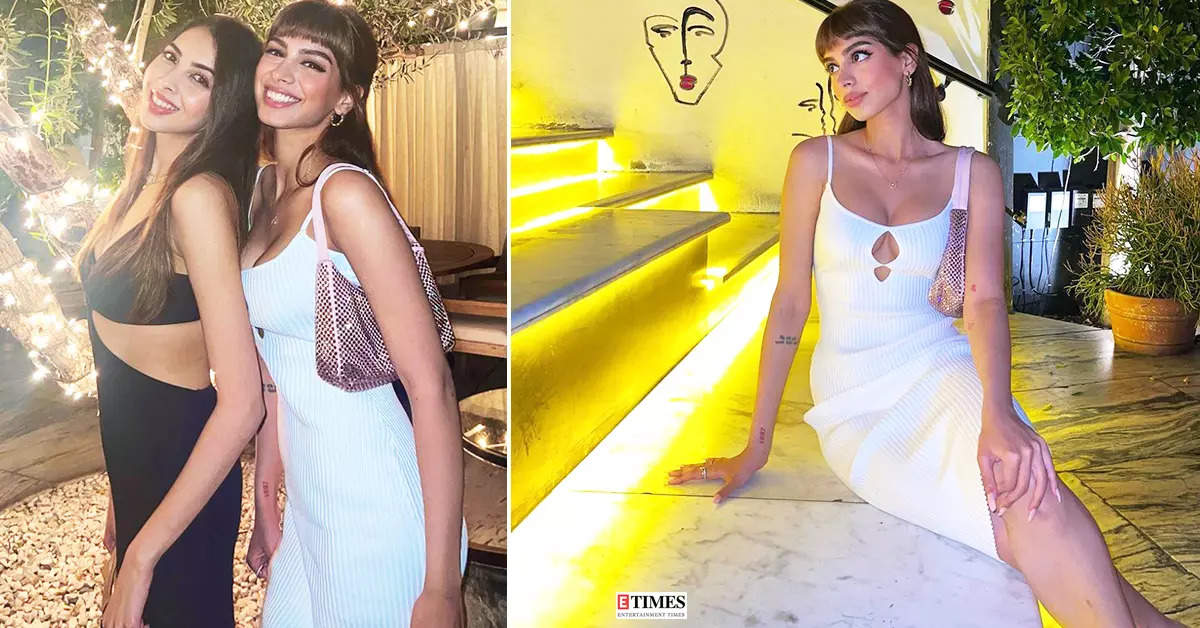 These new pictures of Khushi Kapoor in a white cut-out bodycon dress scream style and glamour