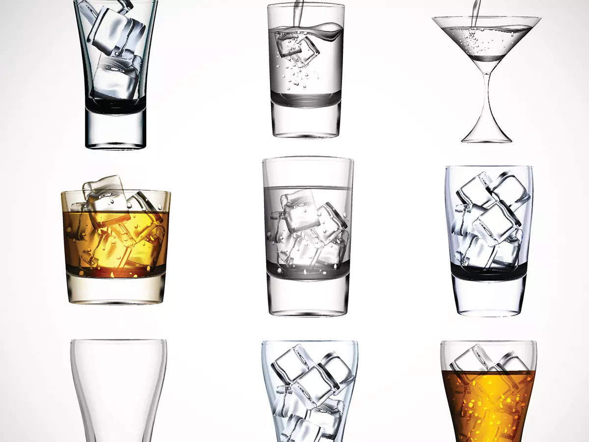 types of liquor glasses