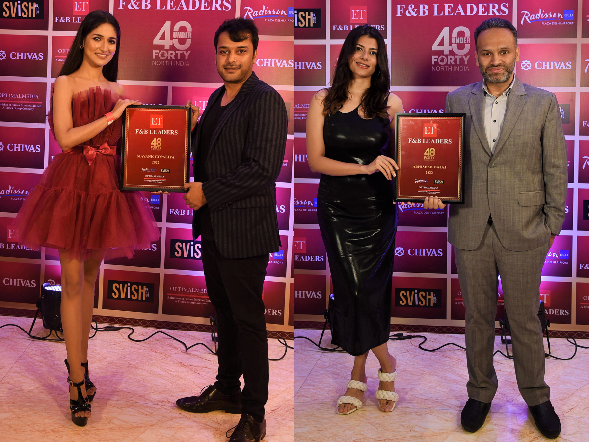 Beauty Queens & Mr Indias presenting awards at 'ET F&B Leaders 40 Under Forty'