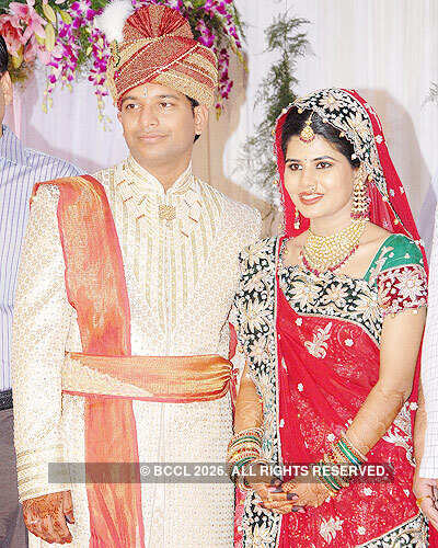 Vikas and Prachiti's reception party