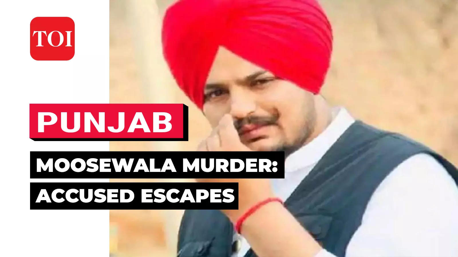 Sidhu Moose Wala Murder Key Accused Escapes From Police Custody Bjp Attacks Mann