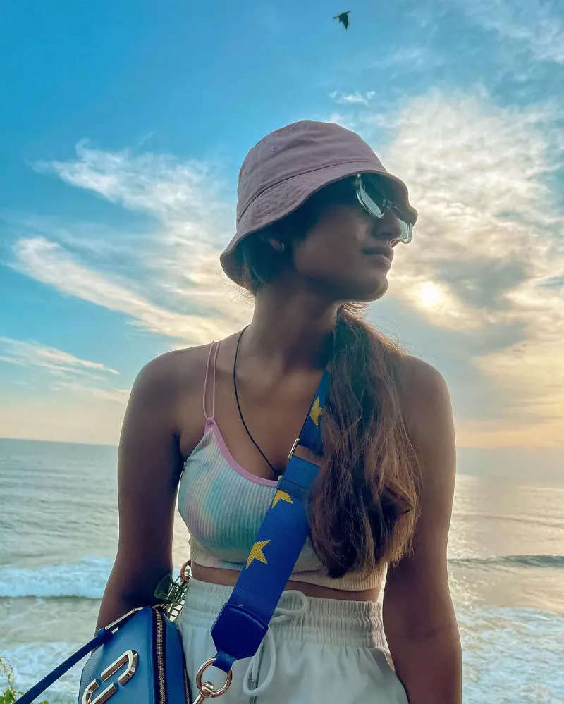 `Wink girl` Priya Prakash Varrier turns mermaid in a blue bikini, vacays in style in Thailand