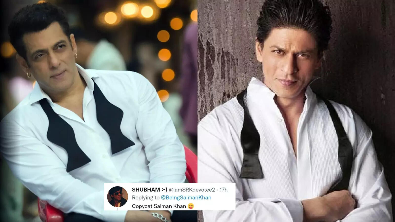 Shah Rukh Khan ki copy': Salman Khan gets trolled after sharing his latest pictures from upcoming film | Hindi Movie News - Bollywood - Times of India Shah Rukh Khan ki copy': Salman Khan gets trolled after sharing his latest pictures from upcoming film | Hindi Movie News - Bollywood - Times of India