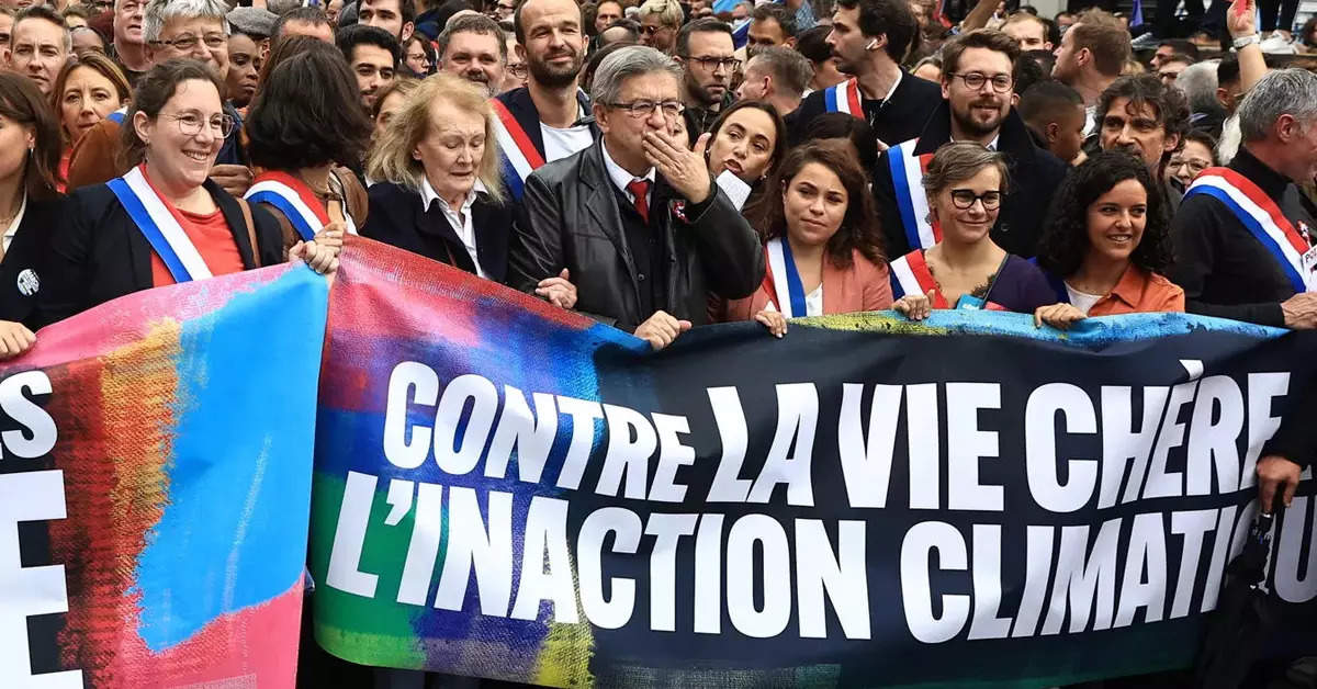 Tens of thousands join protest against inflation in Paris; see pics