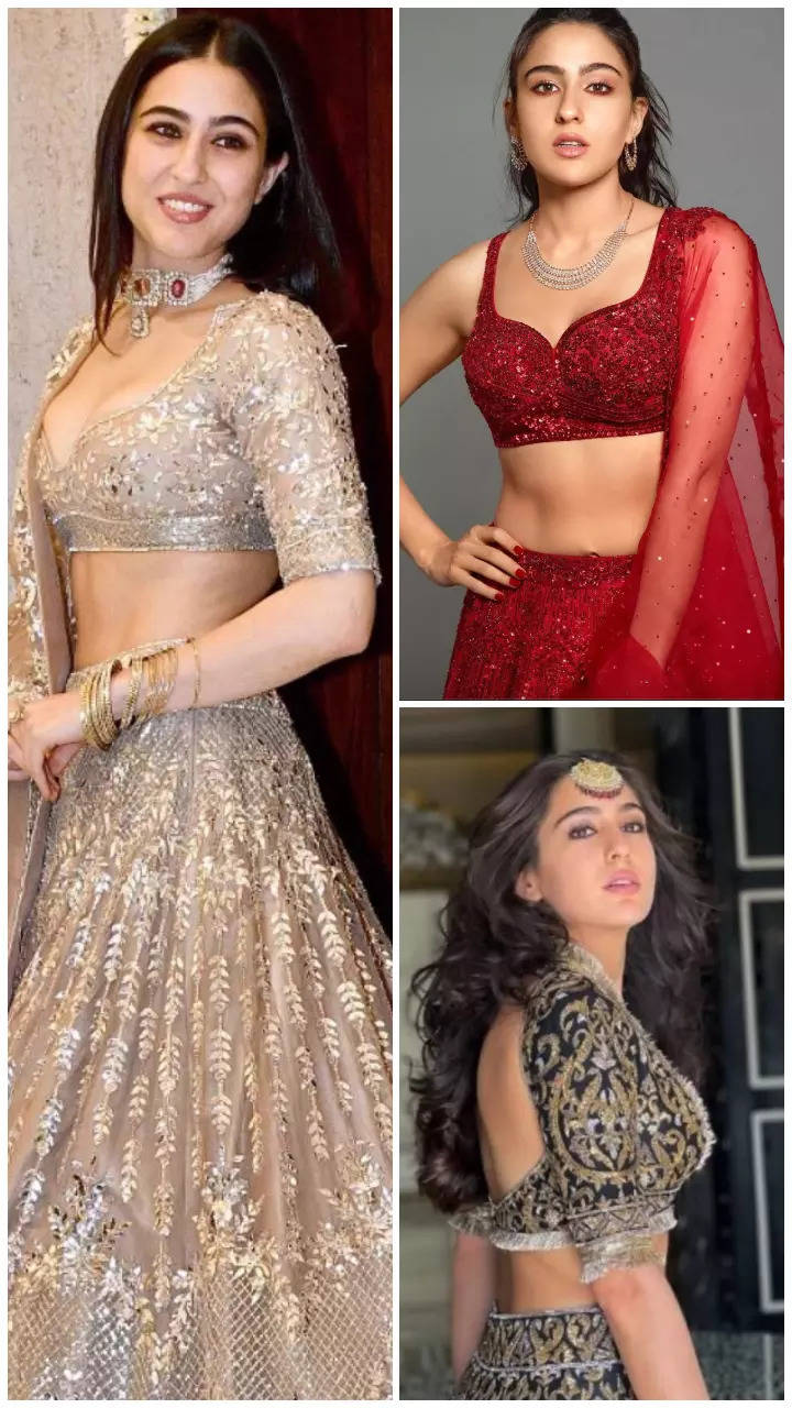 Gorgeous Ghagra to steal from Sara Ali Khan's closet for Diwali ...