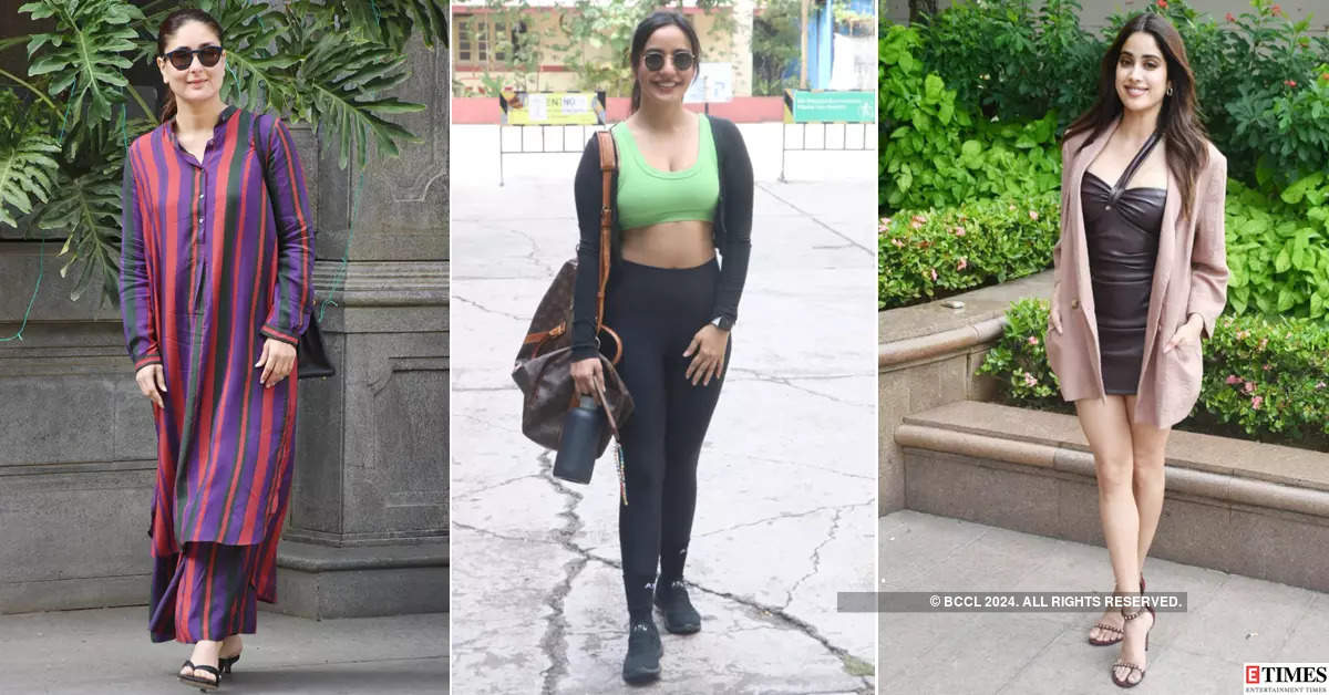 #ETimesSnapped: From Kareena Kapoor to Janhvi Kapoor, paparazzi pictures of your favourite celebs