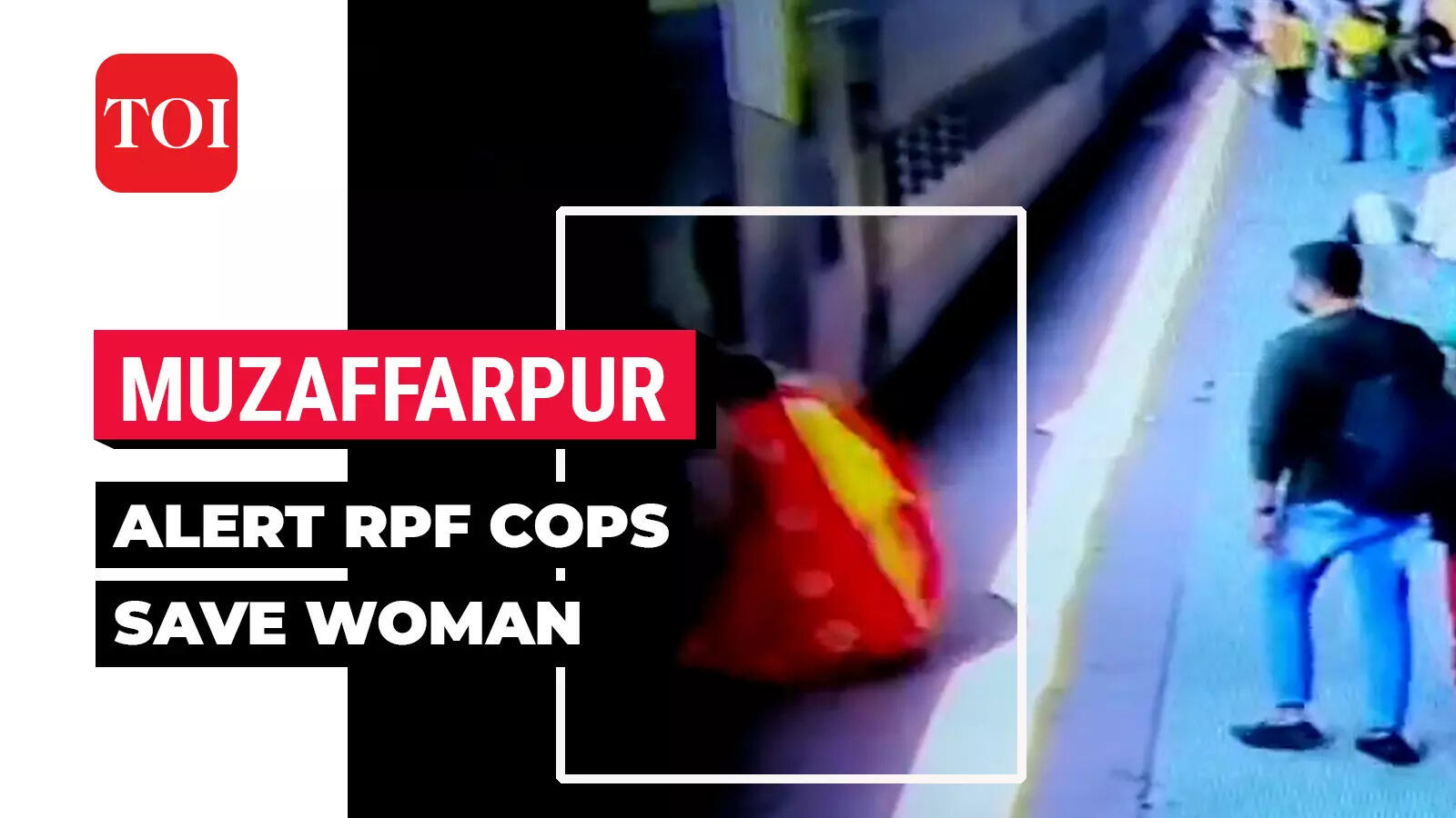 On cam: RPF cops save passenger from coming under the wheels of a ...