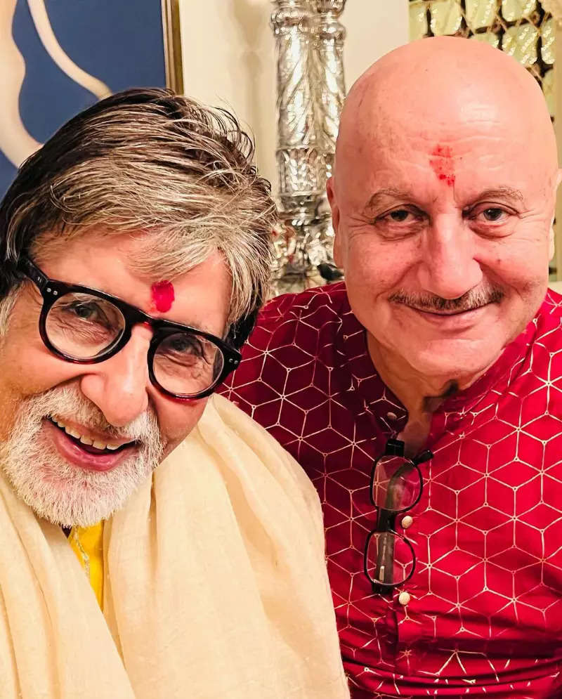 Inside pictures from Amitabh Bachchan’s starry Diwali party with SRK, Anupam Kher & Karan Johar