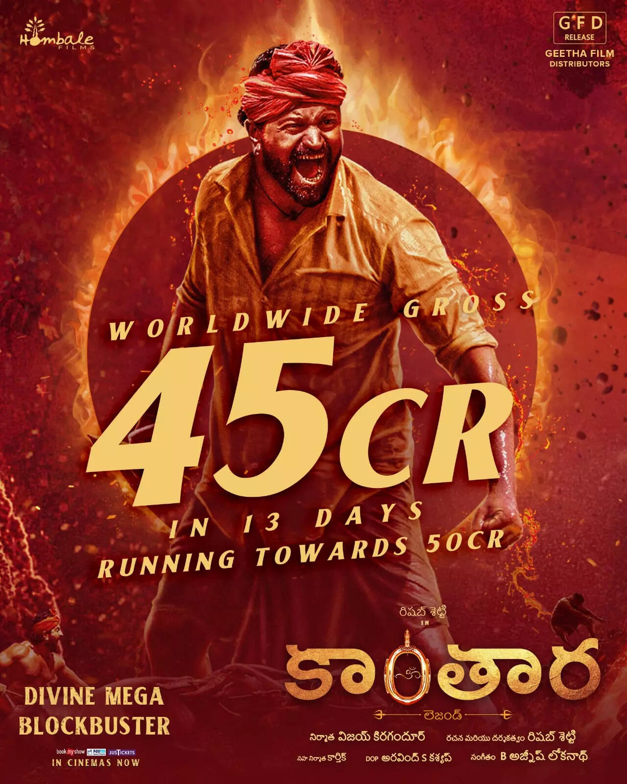 'Kantara' Telugu box office collection Day 13: Rishab Shetty's film