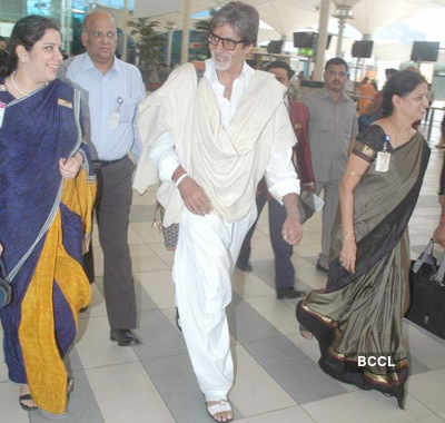 Big B spotted with a designer bag