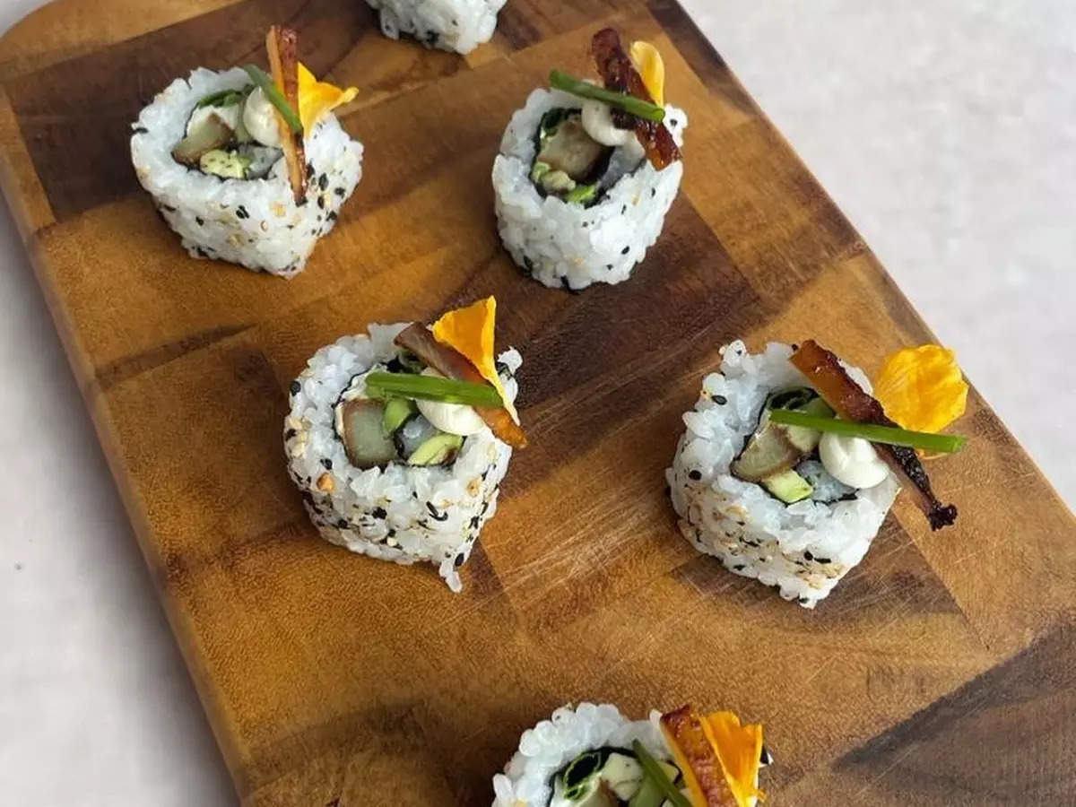 Miso Pumpkin & Vegetable Salad roll