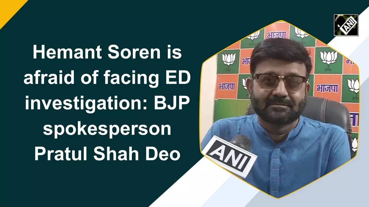 Shah Deo: Hemant Soren Is Afraid Of Facing ED Investigation: BJP ...