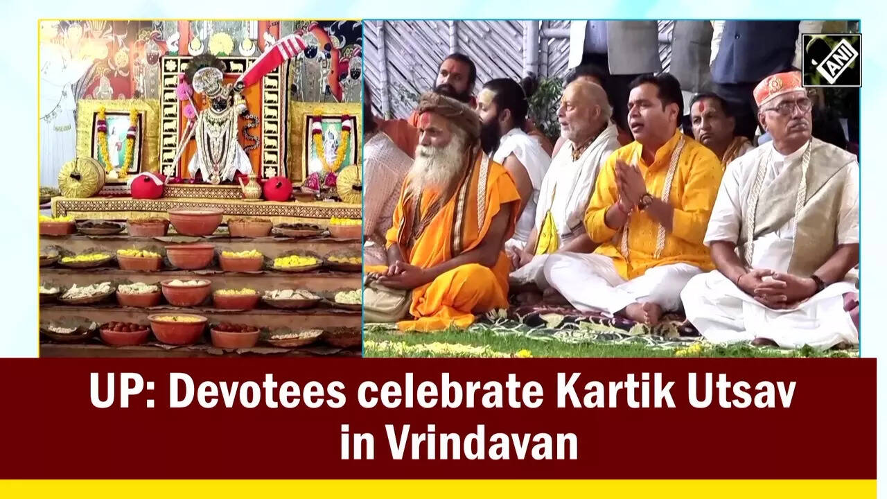 kartik utsav: UP: Devotees celebrate Kartik Utsav in Vrindavan