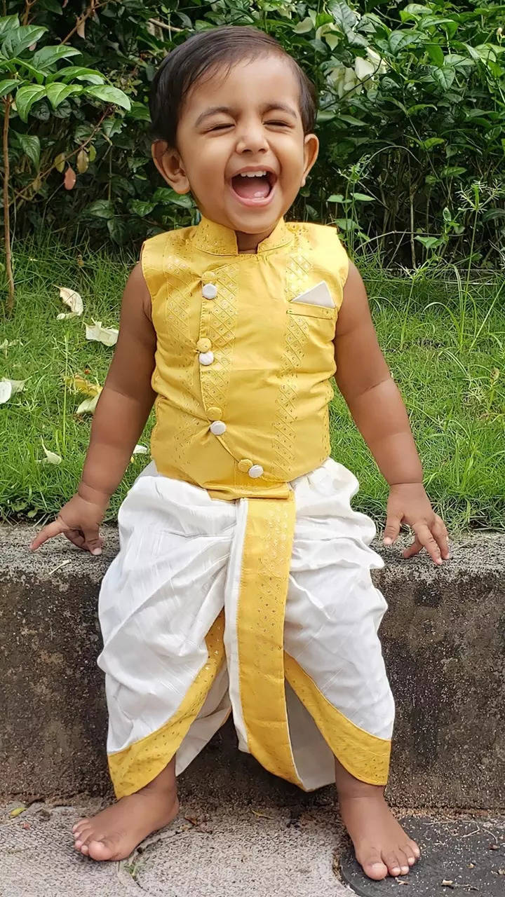 Onam dress for baby 2024 boy