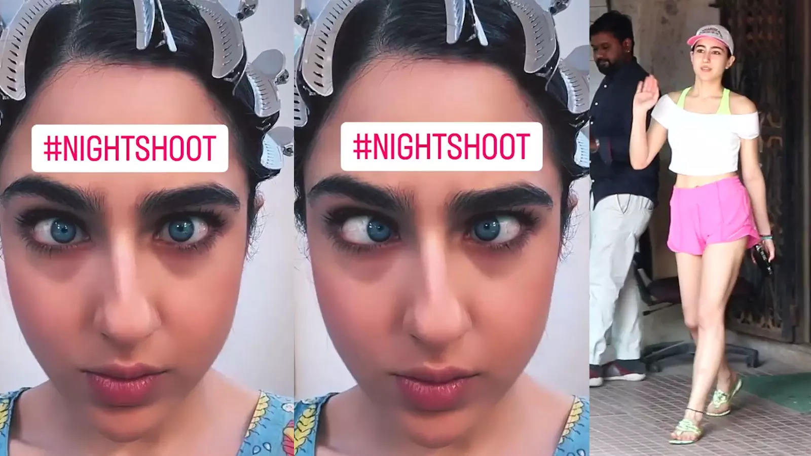 Sara Ali Khan Drops A Scary Selfie From Her Night Shoot