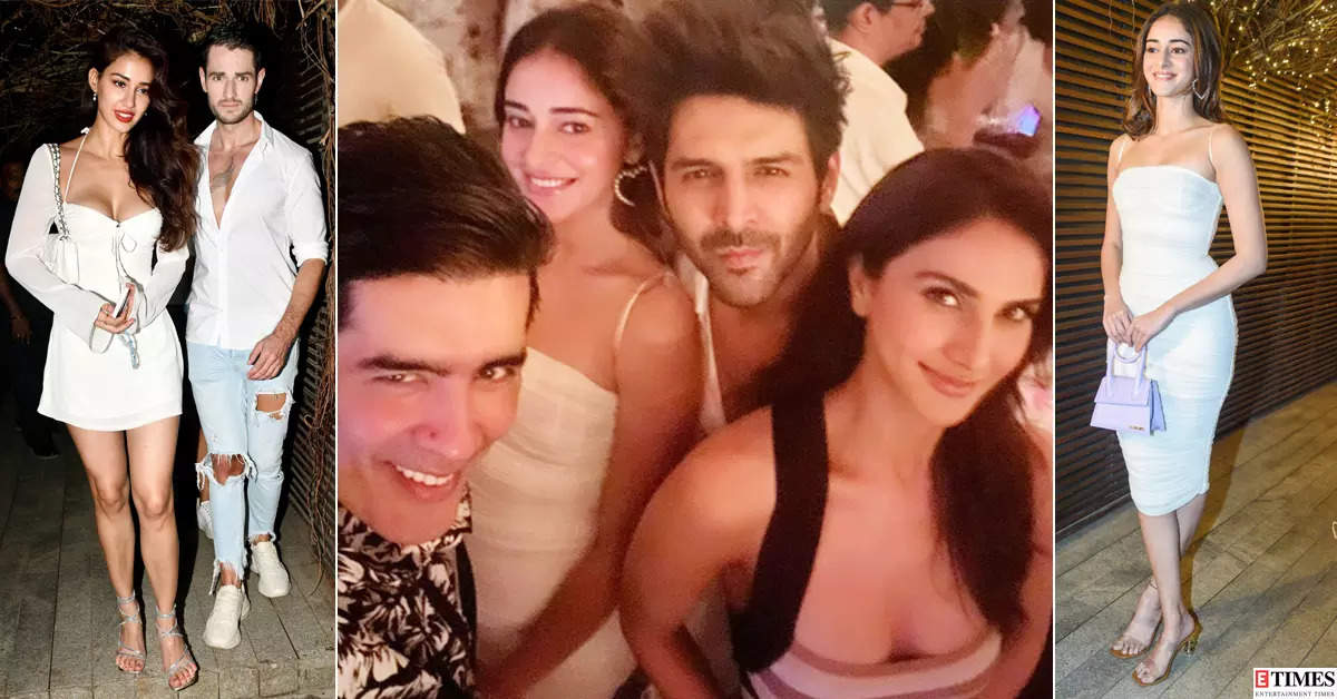 Fun-filled inside pictures from Kartik Aaryan’s white-themed birthday party with Disha Patani, Ananya Panday and other celebs