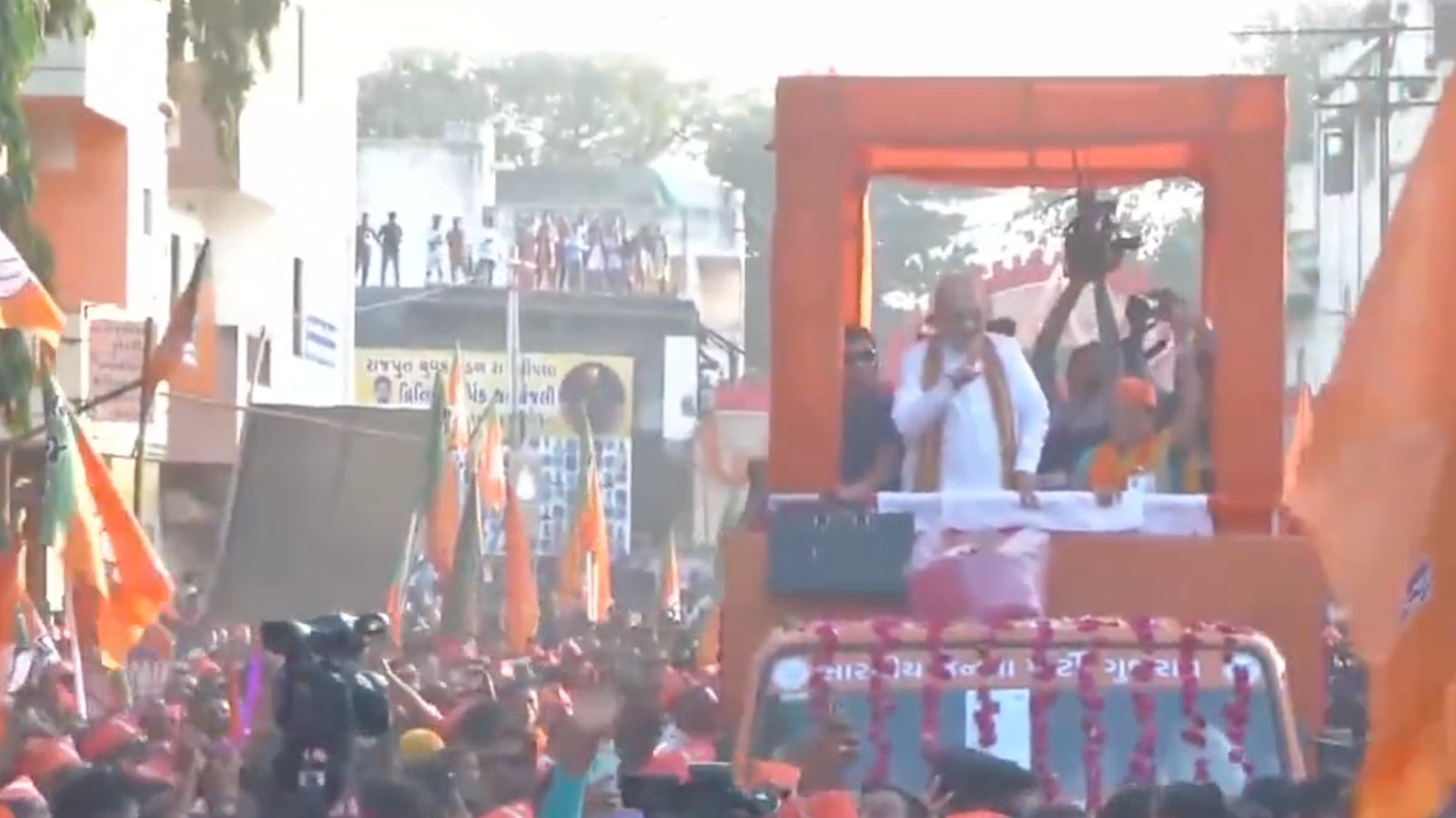 Gujarat Assembly elections 2022: Home minister Amit Shah holds roadshow in Nandol