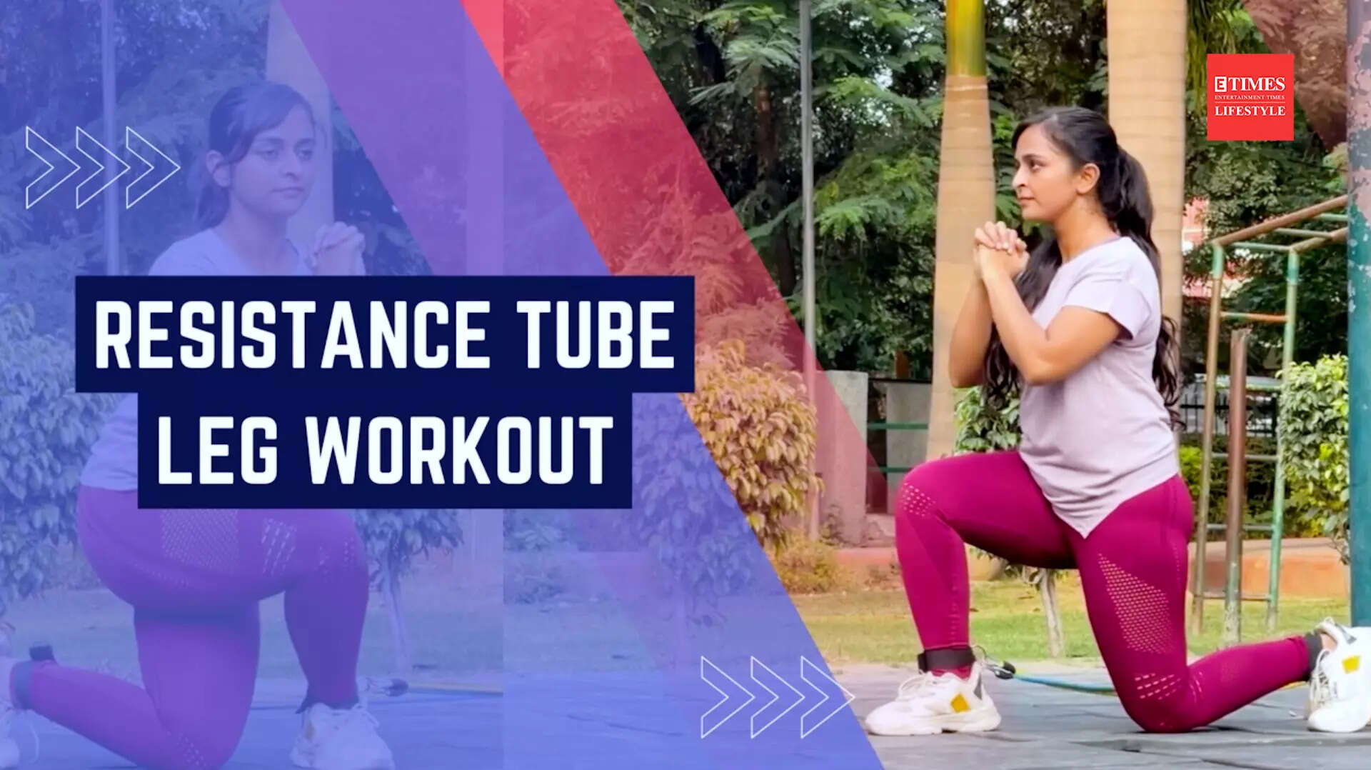 Resistance tube leg workout