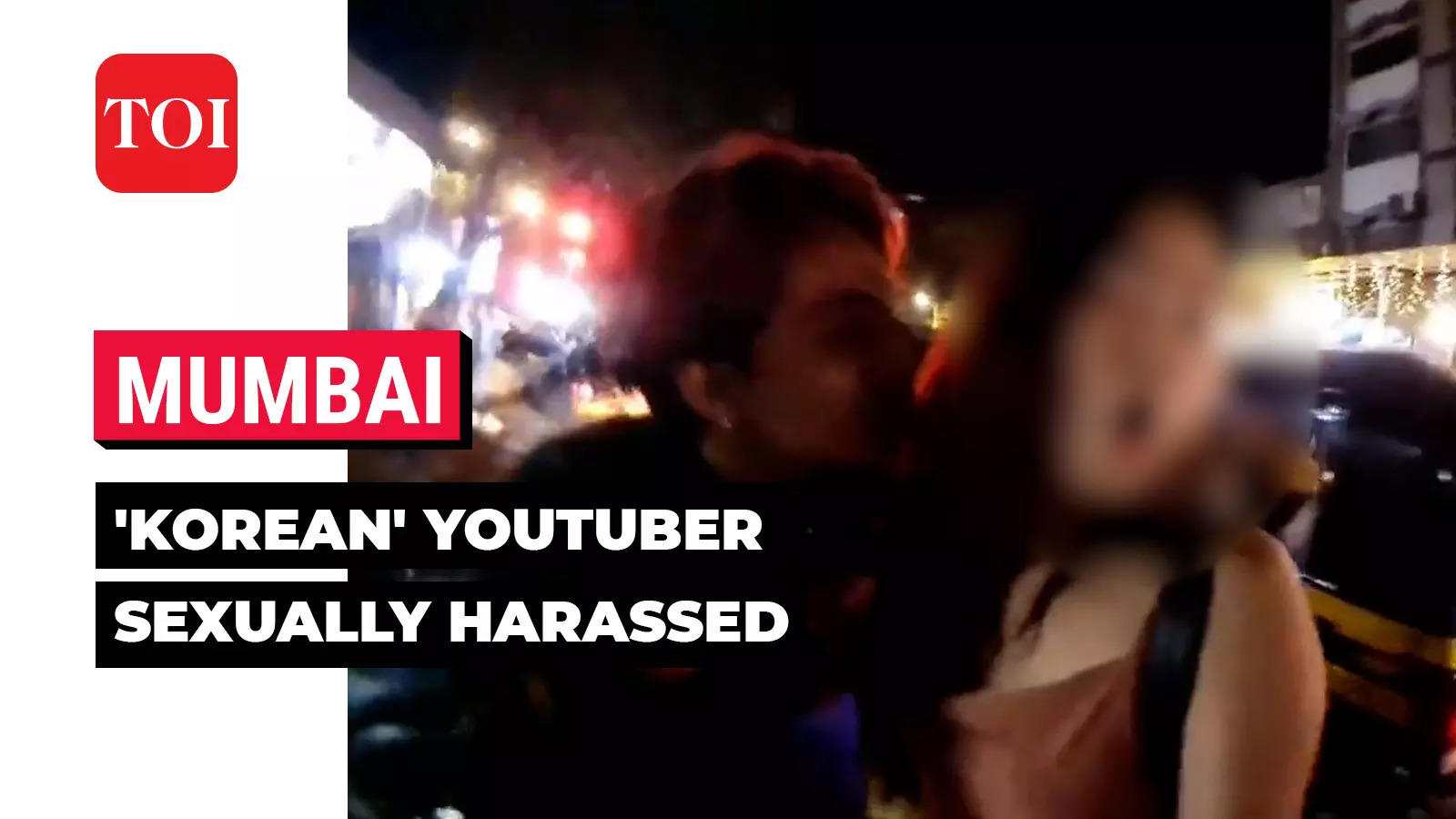 Youtuber Viral Video South Korean Youtuber Sexually Harassed And Almost Kissed In Mumbai 