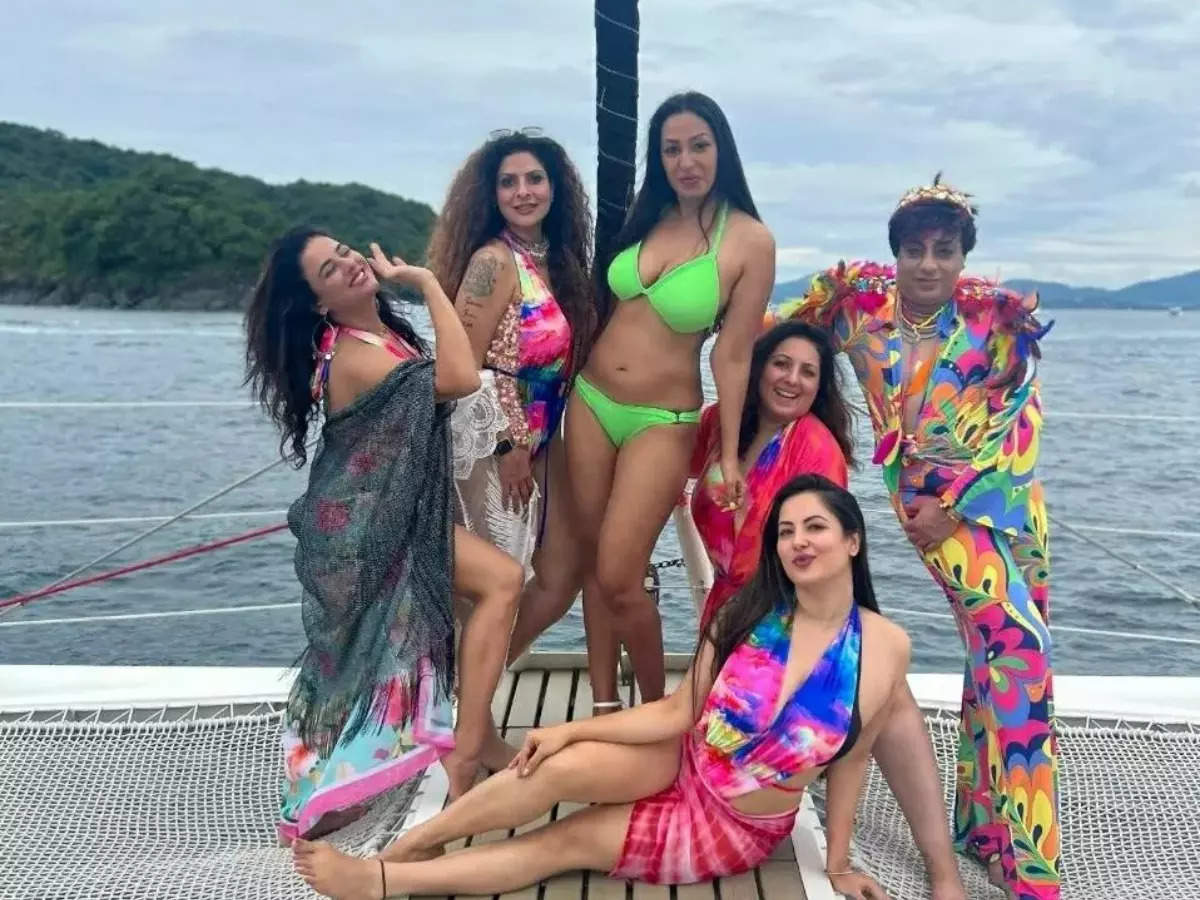 Kashmera Shah Bikini Photo Kashmera Shah rocks a lime green bikini in Thailand on her 50th birthday; dont miss these party photos with her friends picture