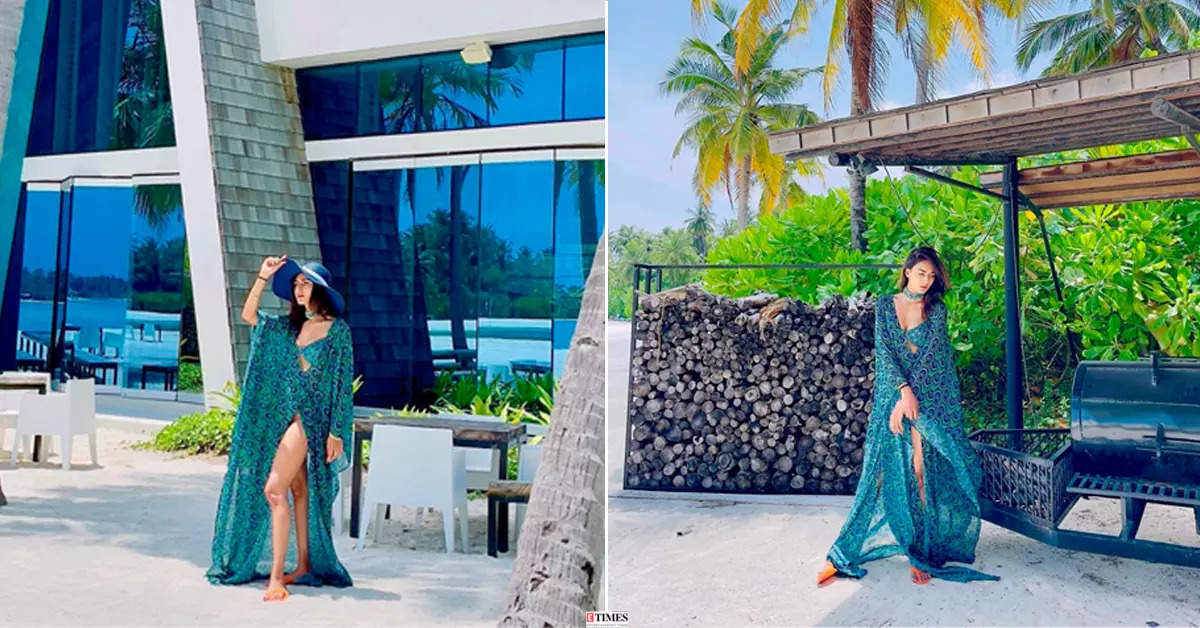 Erica Fernandes raises temperatures in monokini and beach shrug as she holidays in Dubai