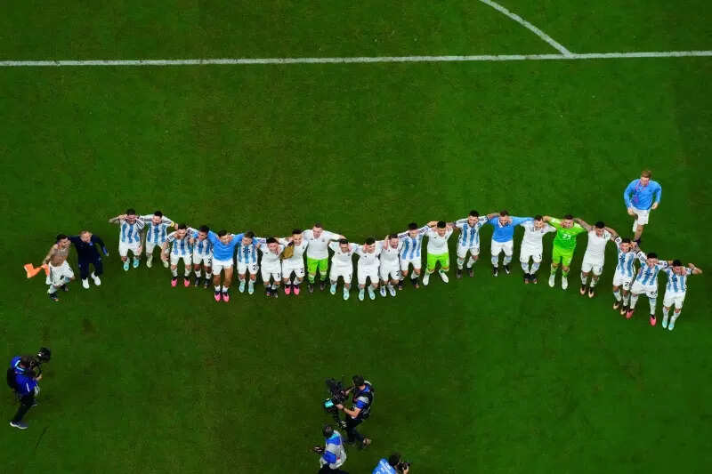 FIFA 월드컵 2022: 아르헨티나가 크로아티아를 3-0으로 꺾고 결승에 진출했습니다. 사진 참조