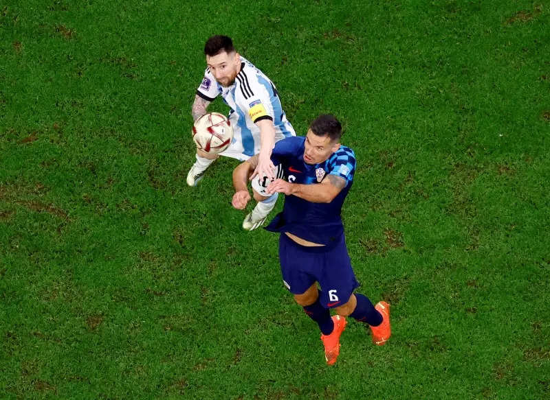 FIFA 월드컵 2022: 아르헨티나가 크로아티아를 3-0으로 꺾고 결승에 진출했습니다. 사진 참조