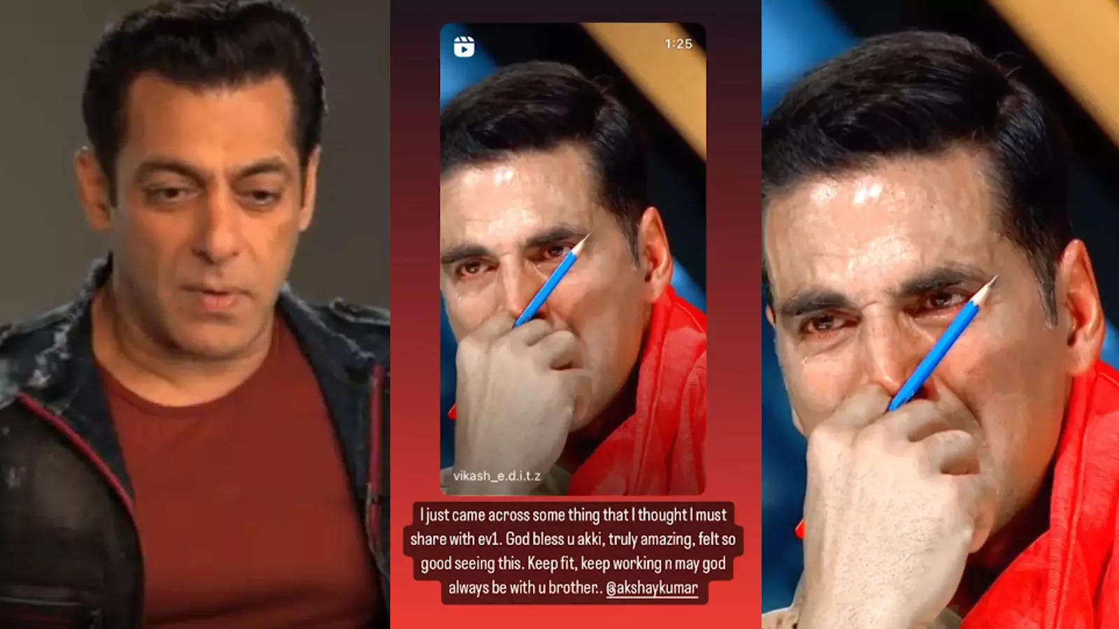 Salman Khan Drops A Video Of Akshay Kumar Breaking Down In Tears After Hearing An Emotional 7851