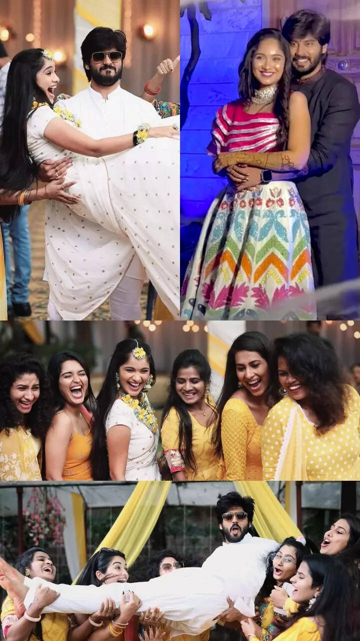 In Pics: Amardeep and Tejaswini Gowda's dreamy pre-wedding festivities  96307950 | Times of India
